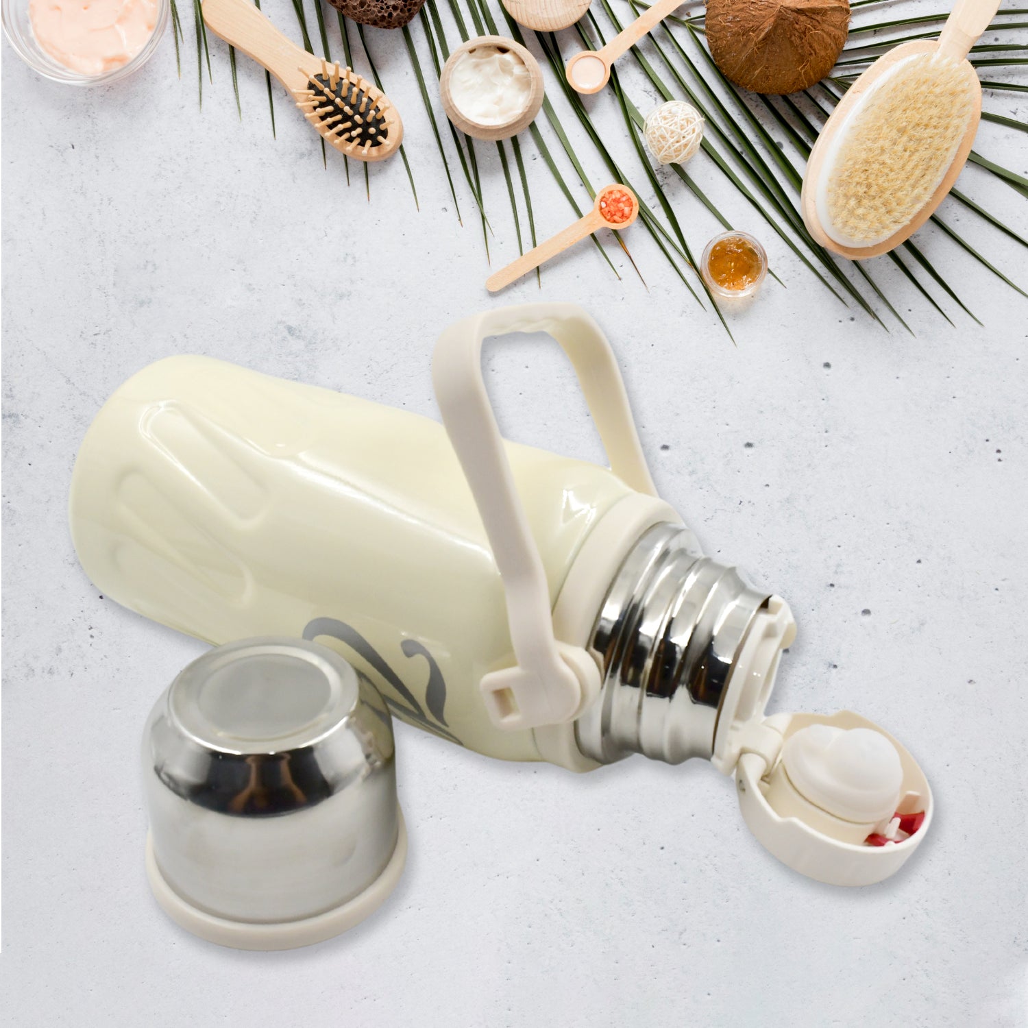 13040 Stainless Steel Vacuum Insulated Water Bottle  Leak Proof Flask For Tea Coffee  Reusable Water Bottle With Hanging Strap  Bottle For Hot  Cold Drinks Wide Mouth Water Flask (900 Ml) 13040 Stainless Steel Vacuum Insulated Water Bottle  Leak Proof Flask For Tea Coffee  Reusable Water Bottle With Hanging Strap  Bottle For Hot  Cold Drinks Wide Mouth Water Flask (900 Ml)